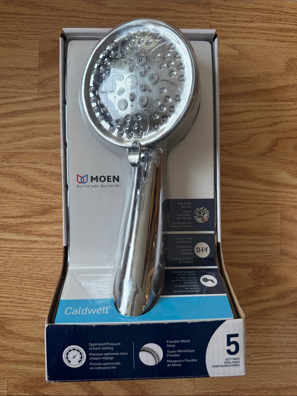 Moen Chrome Handheld Shower Spray - Silver Finish